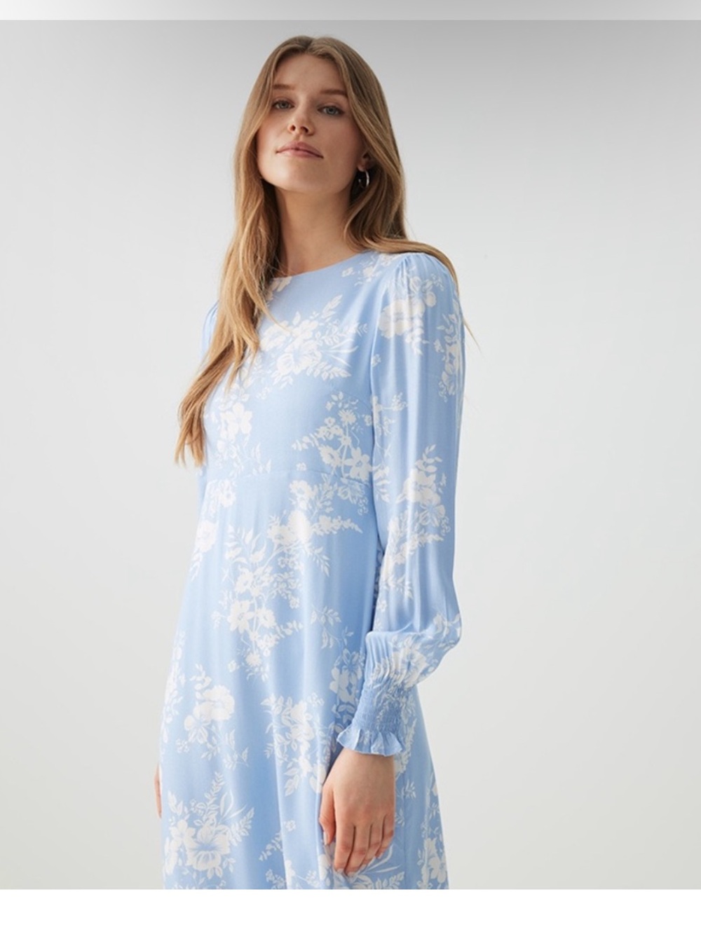 Ardene Light Blue Floral Maxi Dress - Picture 3 of 14
